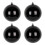 Black Christmas Decoration Balls Set 12 pcs 1