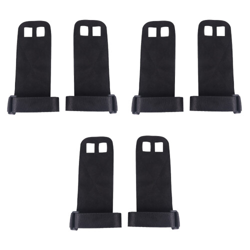 3Pièces Protège- Cuir Noir Avec Poignet Pour Tractions 2