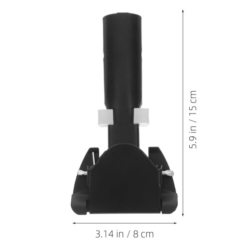 2Pièces Clips Fixation Manche Mop Noir Acier Inoxydable Résistant 2