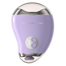 (Violet) 2-in-1 Electric Nail Clipper with LED Light, Nail Trimmer & Polisher for Toenails & Fingernails, 3 Modes for Kids, Adults & Seniors