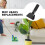 2Pièces Clips Fixation Manche Mop Noir Acier Inoxydable Résistant 5