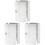 6Pièces Réducteurs Alliage Aluminium Guidon Argent Durable 2
