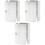 6Pièces Réducteurs Alliage Aluminium Guidon Argent Durable 3