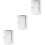 6Pièces Réducteurs Alliage Aluminium Guidon Argent Durable 5