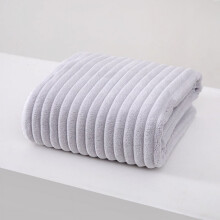 Coral Fleece Bath Towel Large Thick Honeycomb 30x60 in