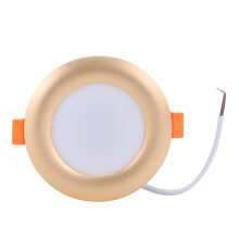 Luxe inbouw LED-plafondlampen, armaturen met gouden afwerking en een ultradun, energiezuinig ontwerp voor woon- en bedrijfsruimtes, slim
