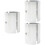 6Pièces Réducteurs Alliage Aluminium Guidon Argent Durable 6