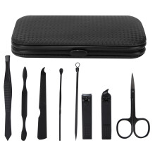 High Quality Stainless Steel Manicure Tools Set Includes Nail Clippers Acne Needle And Ear Pick With Storage Bag For Lightweight Grooming Essentials