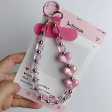 Lanières de téléphone perlées, porte-clés de sac résistant, accessoire de mode féminin, pendentif décoratif à suspendre au poignet, idée