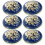 80Pcs Durable Blue Metal Decorative Buttons for Suit Jacket Coat 3