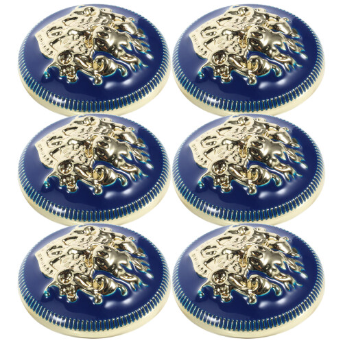 80Pcs Durable Blue Metal Decorative Buttons for Suit Jacket Coat 2