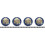 80Pcs Durable Blue Metal Decorative Buttons for Suit Jacket Coat 5