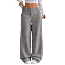 Women's Corduroy Wide-Leg Soft and Warm Work Pants