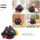 1Ensemble Instrument ABS Percussion Chat Cartoon Noir Décoration 7