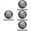 80Pcs Durable Blue Metal Decorative Buttons for Suit Jacket Coat 7