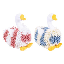 buc prosoape de mână din chenilă Fuzzy Swan cu buclă de agățare, absorbante și decorative, compatibile cu baia
