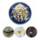 80Pcs Durable Blue Metal Decorative Buttons for Suit Jacket Coat 11