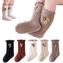 Baby Girls Ruffle Socks Solid Crew Style 5 Pairs
