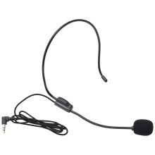 Naierhg Portable 3.5mm Plug Headwear Microphone Voice Amplifier for compatible with iPhone Windows PC,0