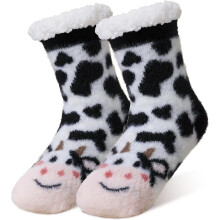 Girls Fuzzy Animal Slippers Warm Indoor Socks 1 Pair