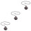 3Pcs Elegant Alloy Retro Watch with Removable Chain 5