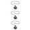 3Pcs Elegant Alloy Retro Watch with Removable Chain 8
