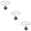 3Pcs Elegant Alloy Retro Watch with Removable Chain 9