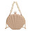 Shell-shaped evening bag for women with beaded chain 1