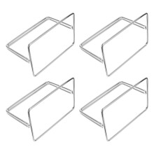 4pcs Stainless Steel Glass Partition Supports for Examination Rooms Clamping