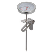 304 Stainless Steel Instant-Read Thermometer with Clip 6.5