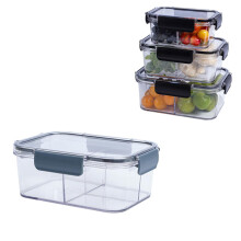 Liquidation Fruit Storage Bento Box, contenitore per alimenti ermetico da 1100 ml, lavabile in lavastoviglie, contenitore per prodotti da frigorifero