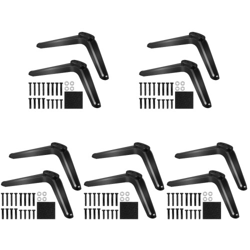TV Mount Bracket Universal Black Plastic Decor Support