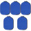 5Pcs Blue Practical Table Tennis Paddle Case Neoprene Racket Protector 4