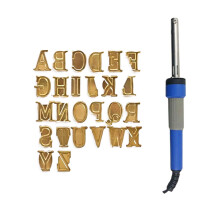 Wood Burning Kit with Custom Letters, Soldering Iron Pen for Leather/Metal/Wood, DIY Branding & Christmas Gifts
