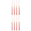8Pcs Red Graduation Cap Tassels Polyester Decorative Fringe Pendants 4