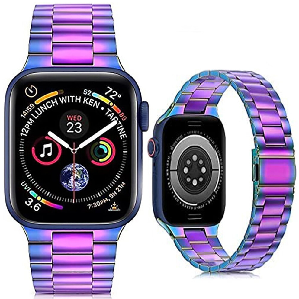 Stainless Steel Apple Watch Band Compatible With 38/40/41Mm & 42/44/45Mm, Series Se/7/6/5/4/3/2/1 9028731711294
