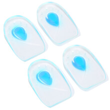Shock Absorbing Gel Heel Cushions Plantar Fasciitis Inserts Bone Spurs Heel Pain Relief Sore Feet Soft Lightweight Comfortable Design Medical Grade