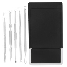 Blemish Extractor Tool Acne Needle Tools Set Pimple Popper Tool Kit Blackhead Remover Anti Slip Design Ergonomic Handle Multifunctional Beauty Tool