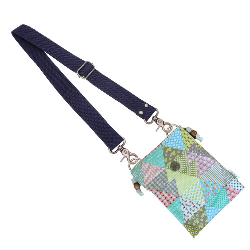 1Pc Blue Canvas Shoulder Strap Adjustable Crossbody Bag Replacement 2