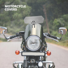 Adjustable Motorcycle Windscreen Extension, Universal Wind Deflector for Dirt Bikes & Scooters, Grey – Compatible with Honda, Yamaha, Suzuki