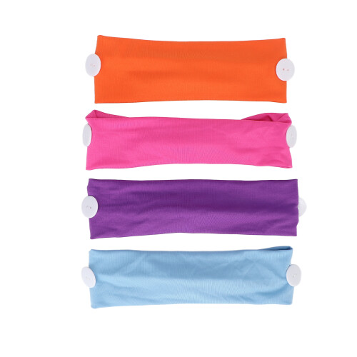 Αντιολισθητικές κορδέλες μαλλιών από spandex που απομακρύνουν τον ιδρώτα, εύκαμπτα 2