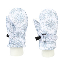 Winter Gloves Windproof Thickened for Cycling Ski L Blue