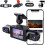 4CH 1080p Front & Rear Dash Cam System, Wireless Rechargeable, App Control, Night Vision, Adjustable Lenses 1