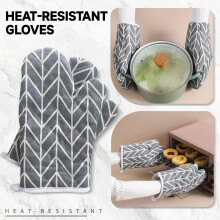 Oven Gloves Heat-Resistant Set 2 Pieces
