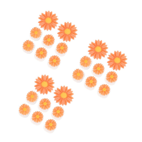 3Pièces Spacers Pour Ongles En Silicone Orange Bavure