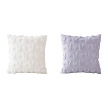Housse de coussin lapin de Pâques Jacquard 45 x 45 cm (2 pièces)