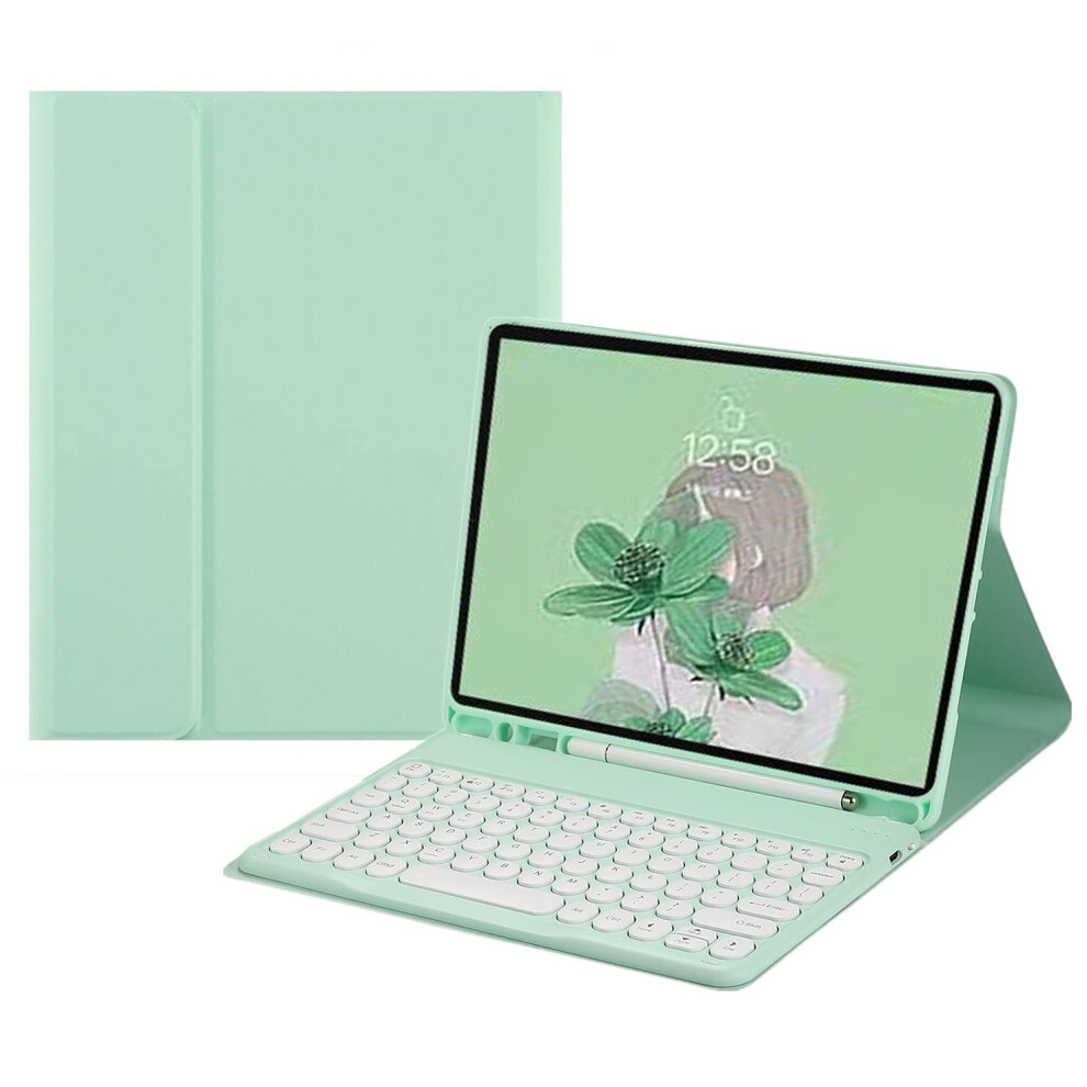 Cute Round-Key Detachable Bluetooth Keyboard Case For Ipad Air 13" (M2) & Ipad Pro 12.9" (3Rdâ6Th Gen) 9341593623711