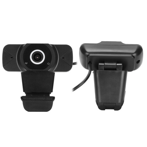 Webcam com correção automática de luz, lente grande angular, câmera Full HD com imagem nítida e tripé removível para maior flexibilidade, 2