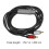 3Pcs Flexible Audio Transferring Cable Black Copper Guitar Mic Cable 11