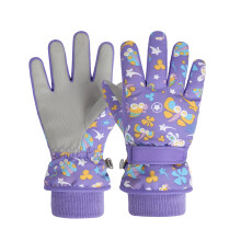 Ski Gloves Thermal Windproof Waterproof Snowboard Mittens with Grip for Winter Sports Cold Weather Youth Snow Gear